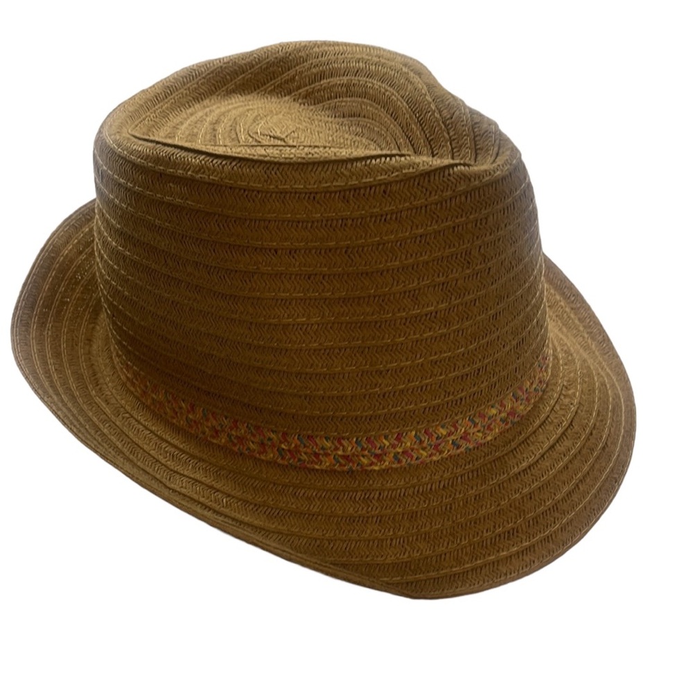 Four Buttons tan fedora hat, NWT